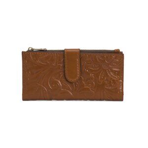 PATRICIA NASH Florence Tan Leather Nazari Classic Continental Wallet